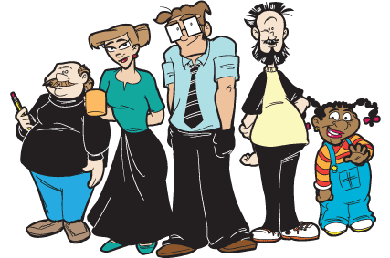 The Chronicle staff - now in Technicolor!